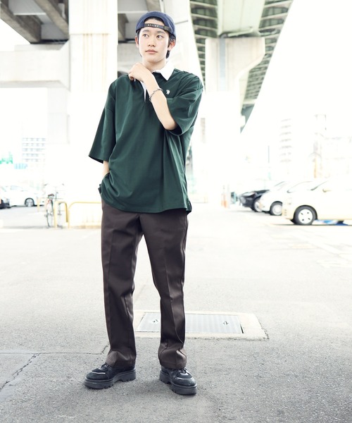 U.S. POLO ASSN.(ユーエスポロアッスン)の「U.S. POLO ASSN. / ユーエスポロアッスン 別注 コラボ ビッグシルエット オーバーサイズ 半袖 ラガーシャツ(ポロシャツ・メンズ・ブラック/ホワイト/ライトベージュ/ダークグリーン/ネイビー/ブルー系その他/ブラック系その他/ホワイト系その他/チャコール・MEDIUM/LARGE)」の14枚目の写真