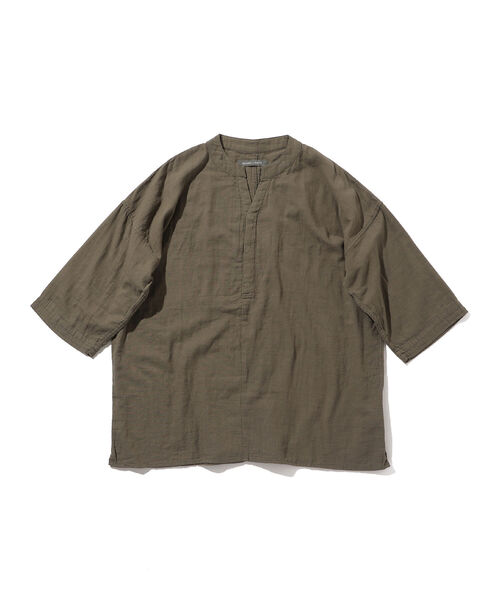BEAMS LIGHTS（ビームスライツ）の「BEAMS LIGHTS / トゥルーコットン ガーゼ プルオーバー シャツ（シャツ/ブラウス・メンズ・ブラック系その他4/ブラウン系その他2・MEDIUM/LARGE/SMALL）」の20枚目の写真