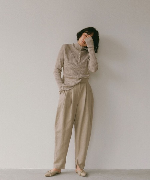 etre tokyo 2way リブホールガーメントニット black ETRE TOKYO（エトレトウキョウ）の「2wayリブホールガーメントニット