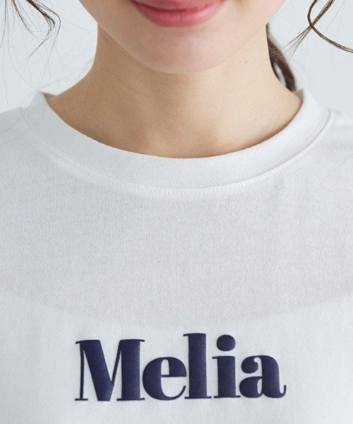 Pierrot(ピエロ)の「【ZOZO限定カラー発売】Melia 発泡プリントロゴTシャツ(Tシャツ/カットソー・レディース・ホワイト×ホワイト/ブラック×ブラック/ピンクベージュ/ホワイト×ネイビー/グレイッシュベージュ・M/L)」の20枚目の写真