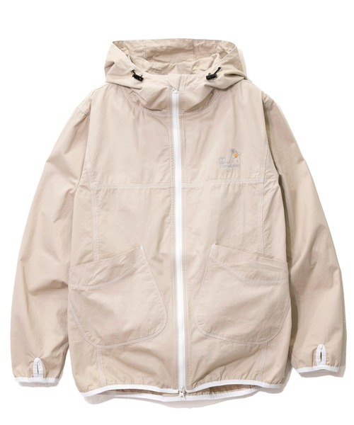 go slow caravan（ゴースローキャラバン）の「ツイル/麻混デニム ステッチワークパーカJK（ブルゾン・メンズ・インディゴブルー/カーキ/サンドベージュ・MEDIUM/X-LARGE/LARGE）」の2枚目の写真