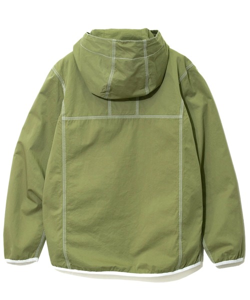 go slow caravan（ゴースローキャラバン）の「ツイル/麻混デニム ステッチワークパーカJK（ブルゾン・メンズ・インディゴブルー/カーキ/サンドベージュ・MEDIUM/X-LARGE/LARGE）」の12枚目の写真