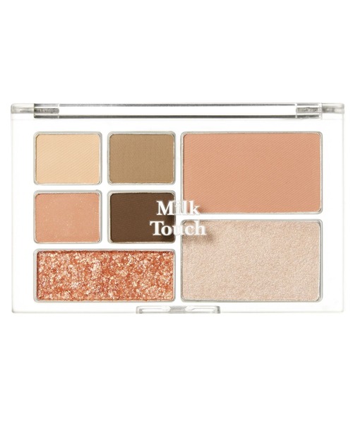 Milk Touch(ミルクタッチ)の「ビーマイパーフェクトマルチパレットミニ(アイシャドウ・レディース・03 ソフトピーチソルベ/02 ストロベリーコットンキャンディー/01 チョコバニラスプリット・FREE)」の1枚目の写真