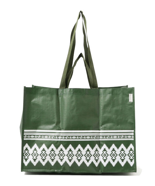 B:MING by BEAMS（ビーミングバイビームス）の「AMINA COLLECTION / ノマディ ビニール BAG（トートバッグ・メンズ・カーキ/ベージュ/ロイヤルブルー・ONE SIZE）」の2枚目の写真