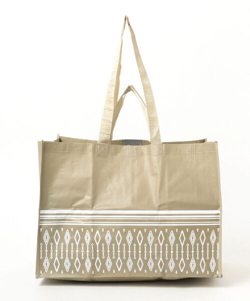 B:MING by BEAMS（ビーミングバイビームス）の「AMINA COLLECTION / ノマディ ビニール BAG（トートバッグ・メンズ・カーキ/ベージュ/ロイヤルブルー・ONE SIZE）」の4枚目の写真