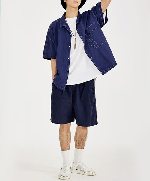 GENXDER(ノンジェンダー)の「【genxder】ユニセックスコットン五分丈パンツ(その他パンツ・メンズ・ブラック/ブルー/グリーン・MEDIUM/LARGE/X-LARGE)」の21枚目の写真