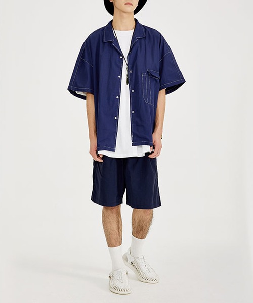 GENXDER(ノンジェンダー)の「【genxder】ユニセックスコットン五分丈パンツ(その他パンツ・メンズ・ブラック/ブルー/グリーン・MEDIUM/LARGE/X-LARGE)」の22枚目の写真