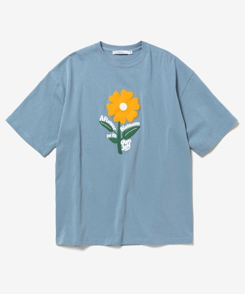 rehacer（レアセル）の「rehacer : Flower's Joy HW Wide T / フラワーズ ジョイ  ヘビーウェイト ワイド Tシャツ（Tシャツ/カットソー・メンズ・ブラック/ブルー/ベージュ・MEDIUM/X-LARGE/LARGE）」の17枚目の写真