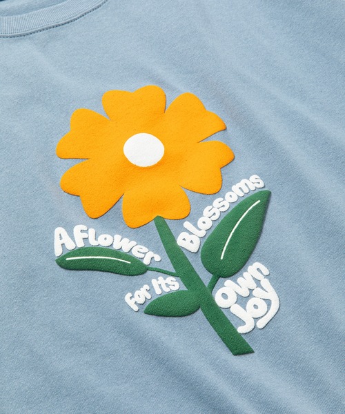 rehacer（レアセル）の「rehacer : Flower's Joy HW Wide T / フラワーズ ジョイ  ヘビーウェイト ワイド Tシャツ（Tシャツ/カットソー・メンズ・ブラック/ブルー/ベージュ・MEDIUM/X-LARGE/LARGE）」の19枚目の写真