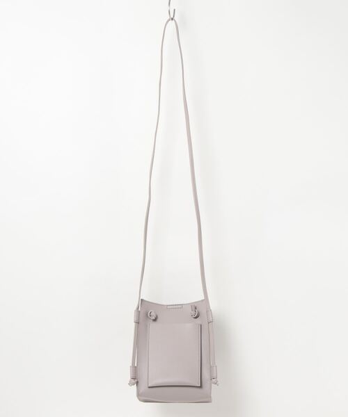 Samansa Mos2 blue（サマンサモスモスブルー）の「合皮ドロストミニショルダーバッグ（ショルダーバッグ・レディース・ブラウン/シルバーグレー・ﾌﾘ-）」の3枚目の写真