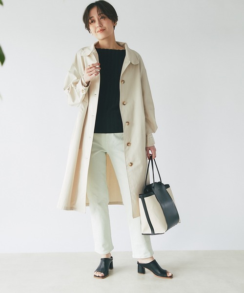 un dix cors(アンディコール)の「定番トップス ワイドリブ半袖ニットプルオーバー(ニット/セーター・レディース・ブラック/グリーン/オフホワイト/オレンジ・FREE)」の20枚目の写真