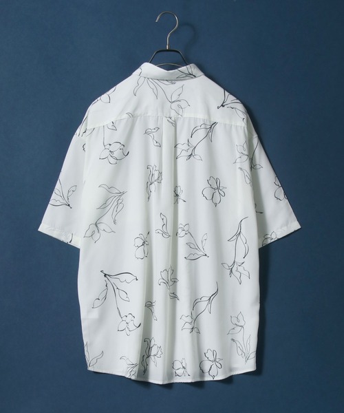 ANPAS(アンパス)の「Cool Touch Fabric Total Pattern Print Oversize Silky Shirt/接触冷感 総柄プリント オーバーサイズ シルクタッチ シャツ(シャツ/ブラウス・メンズ・ホワイト/ライトグレー/ブラック/ブラウン/グレー/グリーン/アイボリー/その他・M/L)」の16枚目の写真