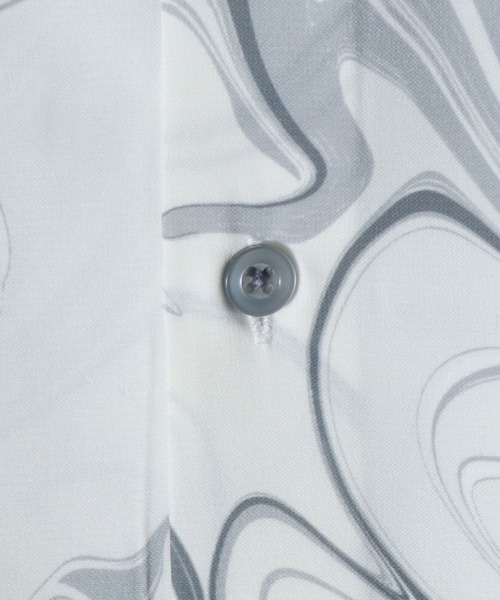 ANPAS(アンパス)の「Cool Touch Fabric Total Pattern Print Oversize Silky Shirt/接触冷感 総柄プリント オーバーサイズ シルクタッチ シャツ(シャツ/ブラウス・メンズ・ホワイト/ライトグレー/ブラック/ブラウン/グレー/グリーン/アイボリー/その他・M/L)」の10枚目の写真