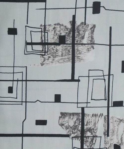 ANPAS(アンパス)の「Cool Touch Fabric Total Pattern Print Oversize Silky Shirt/接触冷感 総柄プリント オーバーサイズ シルクタッチ シャツ(シャツ/ブラウス・メンズ・ホワイト/ライトグレー/ブラック/ブラウン/グレー/グリーン/アイボリー/その他・M/L)」の11枚目の写真