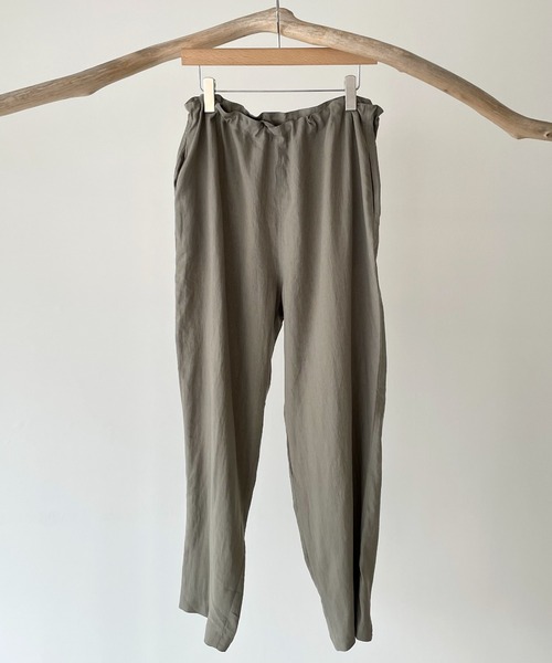 El mar（エルマール）の「El mar(エルマール) ギャザー紐テーパードパンツ（その他パンツ・レディース・オレンジ/グリーン/ラベンダー/ブラック/カーキ/ベージュ/イエロー・ONE SIZE）」の8枚目の写真