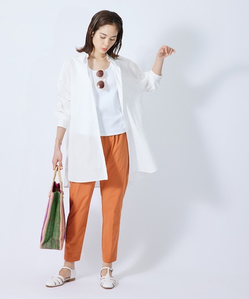 ROPE'（ロペ）の「完全別注【Mizuno】撥水ドロストテーパードパンツ for ROPE'/22SS（その他パンツ・レディース・ブラック/ベージュ系その他/オレンジ系その他4・36/38）」の6枚目の写真