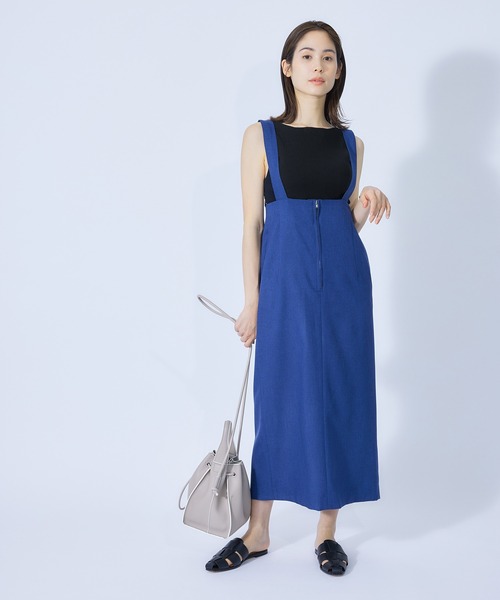 ROPE'（ロペ）の「カップ付きリブニットタンクトップ（タンクトップ・レディース・ベージュ/ブラック/ホワイト/ミント・38）」の5枚目の写真