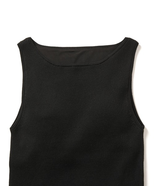 ROPE'（ロペ）の「カップ付きリブニットタンクトップ（タンクトップ・レディース・ベージュ/ブラック/ホワイト/ミント・38）」の11枚目の写真