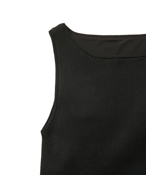 ROPE'（ロペ）の「カップ付きリブニットタンクトップ（タンクトップ・レディース・ベージュ/ブラック/ホワイト/ミント・38）」の12枚目の写真