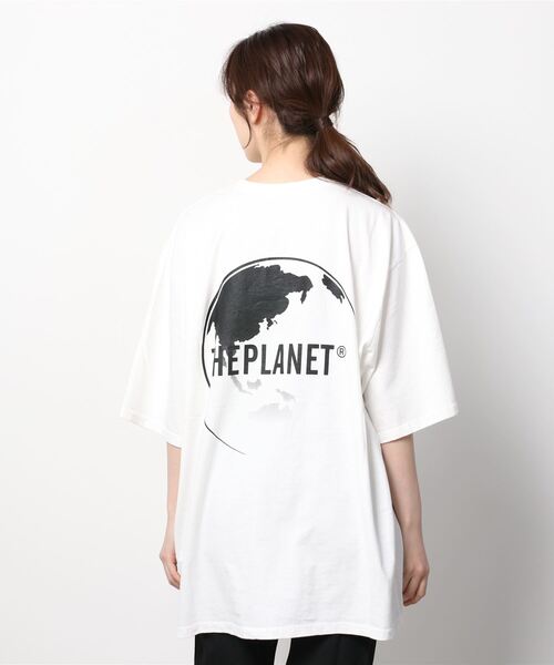 Figments(フィグメンツ)の「THEPLANETロゴTシャツ(Tシャツ/カットソー・レディース・ホワイト/スミクロ・FREE)」の17枚目の写真