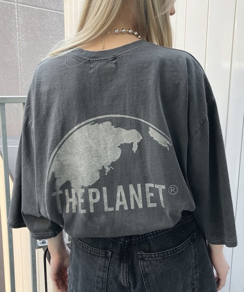 Figments(フィグメンツ)の「THEPLANETロゴTシャツ(Tシャツ/カットソー・レディース・ホワイト/スミクロ・FREE)」の3枚目の写真