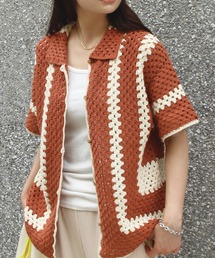 ハンドメイド/かぎ針編みシャツ