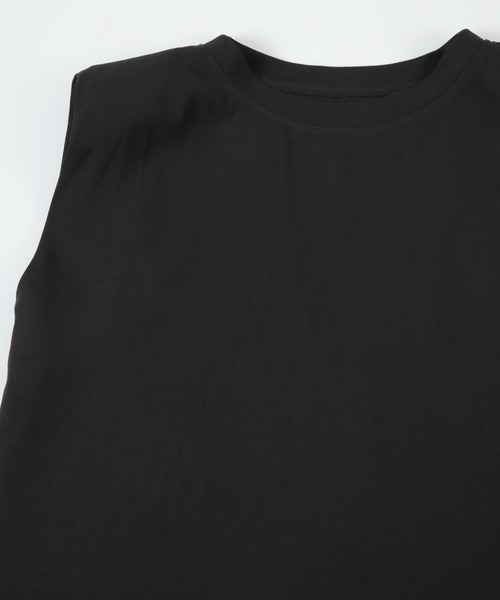 UR'S(ユアーズ)の「パワーショルダートップス(Tシャツ/カットソー・レディース・ホワイト/ブラック・S/M/L)」の8枚目の写真