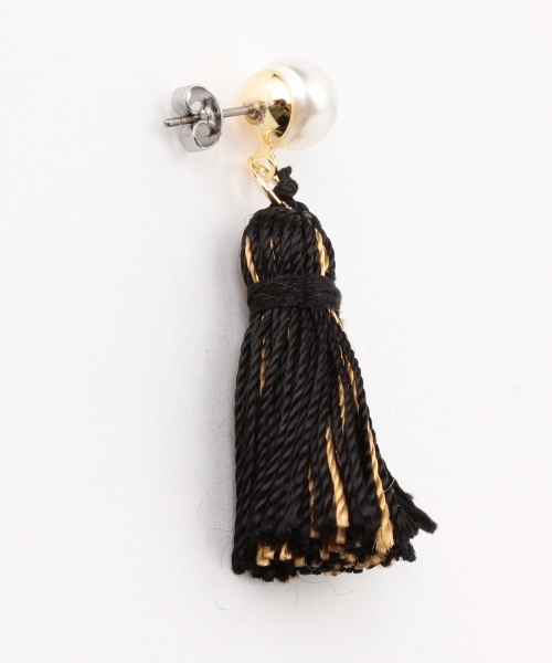 B:MING by BEAMS（ビーミングバイビームス）の「ビーミング by ビームス / タッセルピアス（ピアス（両耳用）・レディース・ブラック/ベージュ/レッド・ONE SIZE）」の17枚目の写真