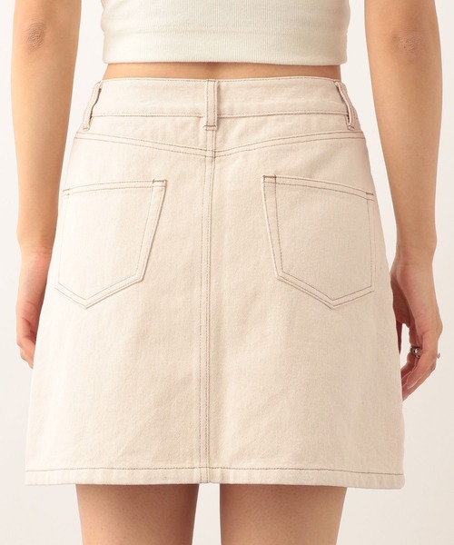 Heather（ヘザー）の「アソートミニスカート　283386（デニムスカート・レディース・インディゴブルー/アイボリー・S/M）」の4枚目の写真