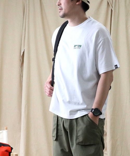 CAMP7（キャンプセブン）の「【CAMP7】バックロゴＴシャツ（Tシャツ/カットソー・メンズ・ブラック/ホワイト・S/XL/M/L）」の9枚目の写真