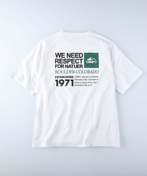 CAMP7（キャンプセブン）の「【CAMP7】バックロゴＴシャツ（Tシャツ/カットソー・メンズ・ブラック/ホワイト・S/XL/M/L）」の10枚目の写真