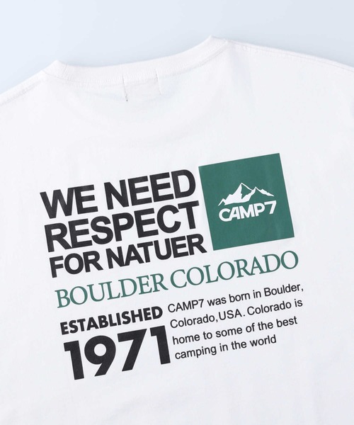 CAMP7（キャンプセブン）の「【CAMP7】バックロゴＴシャツ（Tシャツ/カットソー・メンズ・ブラック/ホワイト・S/XL/M/L）」の12枚目の写真