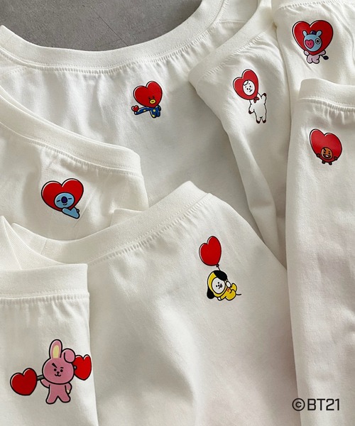 BT21(ビーティーイシビル)の「【BT21】RJ Tシャツ(Tシャツ/カットソー・レディース・オフホワイト・FREE)」の4枚目の写真