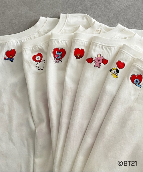 BT21(ビーティーイシビル)の「【BT21】RJ Tシャツ(Tシャツ/カットソー・レディース・オフホワイト・FREE)」の6枚目の写真