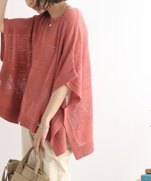 SHOO・LA・RUE(シューラルー)の「◆スラブヤーン透かし柄セット(その他トップス・レディース・オリーブ/アイボリー/サンドベージュ/ピンク系・00)」の1枚目の写真