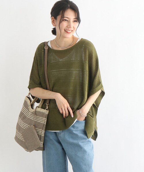 SHOO・LA・RUE(シューラルー)の「◆スラブヤーン透かし柄セット(その他トップス・レディース・オリーブ/アイボリー/サンドベージュ/ピンク系・00)」の20枚目の写真
