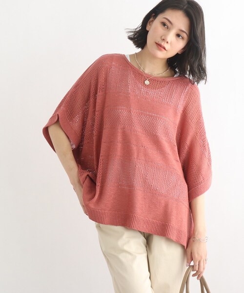 SHOO・LA・RUE(シューラルー)の「◆スラブヤーン透かし柄セット(その他トップス・レディース・オリーブ/アイボリー/サンドベージュ/ピンク系・00)」の8枚目の写真
