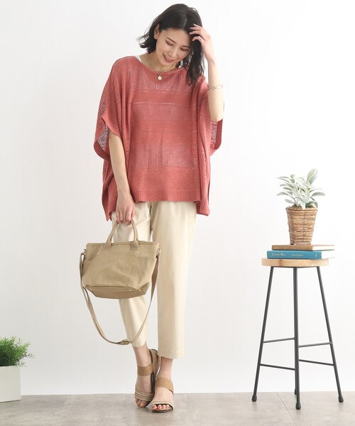 SHOO・LA・RUE(シューラルー)の「◆スラブヤーン透かし柄セット(その他トップス・レディース・オリーブ/アイボリー/サンドベージュ/ピンク系・00)」の13枚目の写真