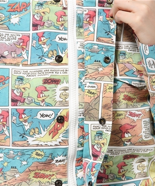 HYSTERIC GLAMOUR（ヒステリックグラマー）の「フーデッドJK（ブルゾン・レディース・その他2/ピンク/ブルー・FREE）」の9枚目の写真