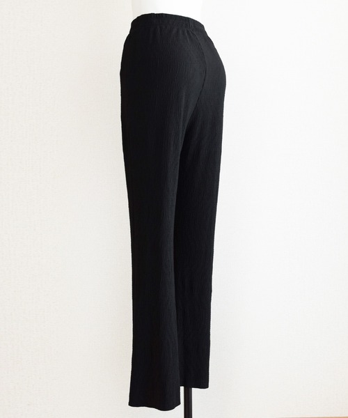 Marient（マリエント）の「ふくれジャガードスリットラフPT/パンツ（その他パンツ・レディース・グリーン/ブルー/ブラック・FREE）」の5枚目の写真