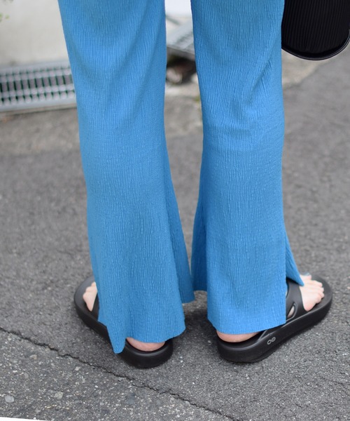 Marient（マリエント）の「ふくれジャガードスリットラフPT/パンツ（その他パンツ・レディース・グリーン/ブルー/ブラック・FREE）」の10枚目の写真