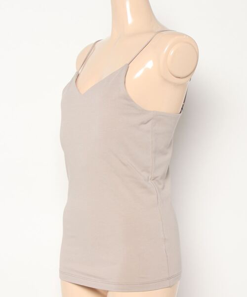 ROPE'（ロペ）の「ベア天竺カップ付きキャミソール（キャミソール・レディース・ベージュ/ホワイト/ブラック・38）」の13枚目の写真