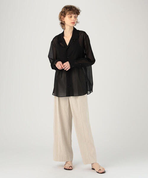 定価41800円 WRYHT コットンシアーシャツ WR-ctn-sheer-relax-LT-wh-02-