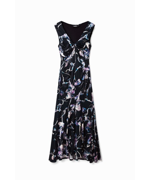 Desigual（デシグアル）の「Maitrepierre スリム ミディワンピース（ワンピース・レディース・ブラック・L/M/S/XS/XL）」の4枚目の写真