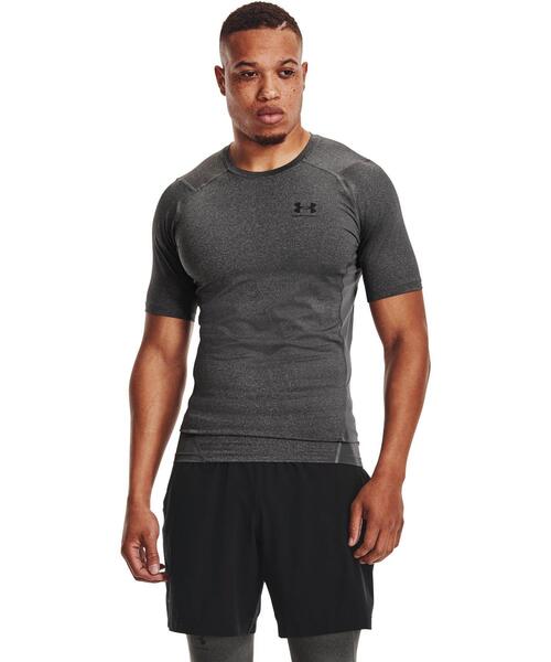 UNDER ARMOUR（アンダーアーマー）の「UAヒートギアアーマー コンプレッション ショートスリーブ シャツ（トレーニング/メンズ）（Tシャツ/カットソー・メンズ・ホワイト/ブラック/レッド/ブルー/ダークグレー/ダークネイビー/ネイビー・S/M/L/XL/XXL/3XL/2XL）」の3枚目の写真