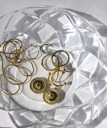 MIXTO | 【Silvia】フープラウンドチャームピアス(ピアス（両耳用）)