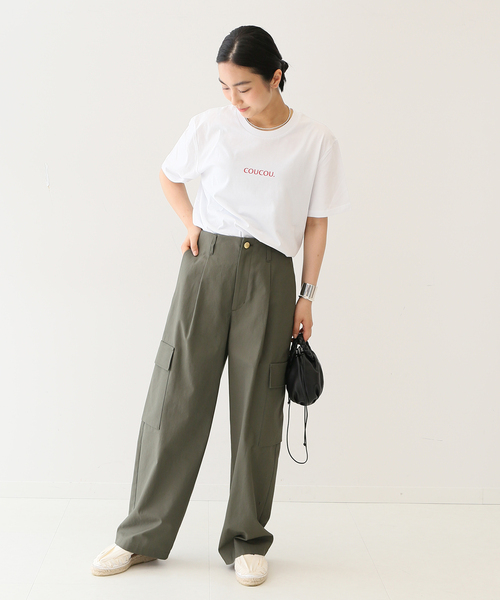 JOURNAL STANDARD SELECT（ジャーナルスタンダードセレクト）の「【LES PETITS BASICS/ルベーシック】COUCOU RED GRAPHIC ON：Tシャツ（Tシャツ/カットソー・レディース・ホワイト・MEDIUM）」の8枚目の写真