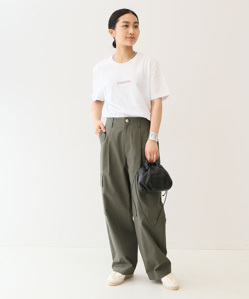 JOURNAL STANDARD SELECT（ジャーナルスタンダードセレクト）の「【LES PETITS BASICS/ルベーシック】COUCOU RED GRAPHIC ON：Tシャツ（Tシャツ/カットソー・レディース・ホワイト・MEDIUM）」の9枚目の写真