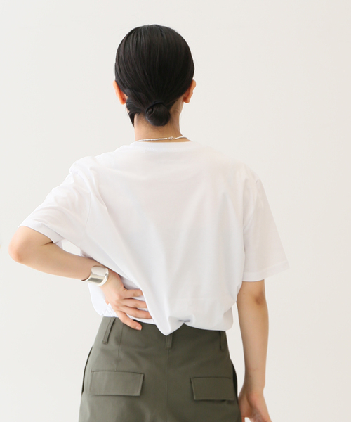 JOURNAL STANDARD SELECT（ジャーナルスタンダードセレクト）の「【LES PETITS BASICS/ルベーシック】COUCOU RED GRAPHIC ON：Tシャツ（Tシャツ/カットソー・レディース・ホワイト・MEDIUM）」の10枚目の写真