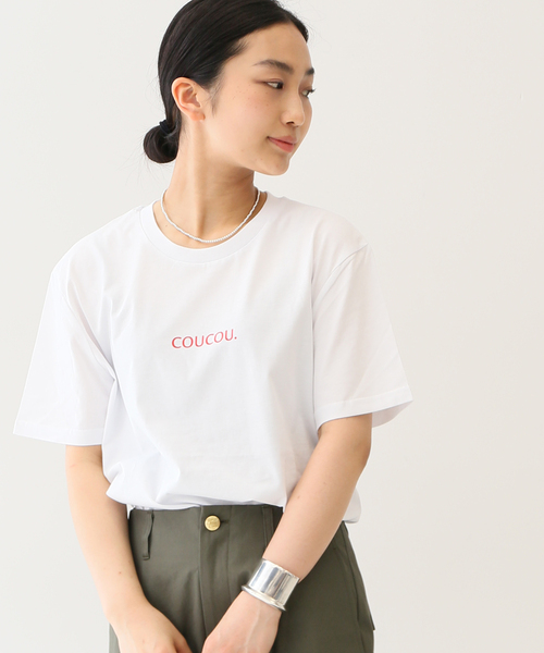 JOURNAL STANDARD SELECT（ジャーナルスタンダードセレクト）の「【LES PETITS BASICS/ルベーシック】COUCOU RED GRAPHIC ON：Tシャツ（Tシャツ/カットソー・レディース・ホワイト・MEDIUM）」の11枚目の写真